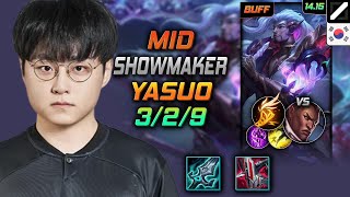 Yasuo Mid Build ShowMaker Blade of The Ruined King Fleet Footwork  LOL KR Challenger Patch 1415 [upl. by Torin]