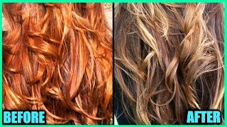 HOW TO TONE BRASSY HAIR AT HOME │DIY HAIR TONER FOR ORANGE HAIR WITH CHAMOMILE TEA │HAIR HACK [upl. by Katlaps]