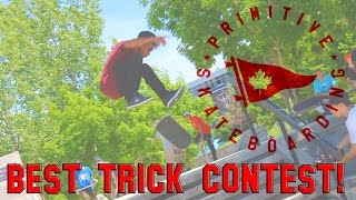 PRIMITIVE Skateboarding Best Trick Contest [upl. by Eleumas]