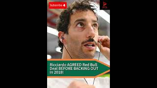 Ricciardo BACKED OUT of Red Bull DEAL in 2018 ✍️ ❌ F1 f1 formula1 [upl. by Hansiain932]