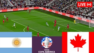 🔴Argentina vs Canada LIVE⚽ Copa América 2024 LIVE Match  Simulation video games [upl. by Seidule]