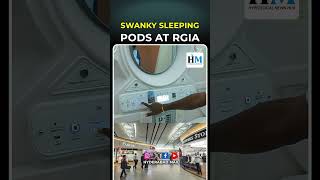 Swanky sleeping pods at RGIA  Hyderabad Mail latestnews airport [upl. by Hoffmann]