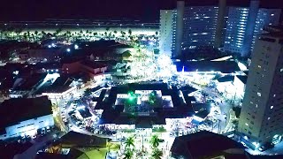 DRONE no CENTRO de PERUÍBE SP noite de 3012  Visão de Águia [upl. by Dnomsed]