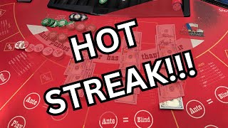 ULTIMATE TEXAS HOLD EM in LAS VEGAS HOT STREAK 🔥🔥winning poker [upl. by Kaine]