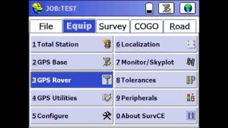 Carlson SurvCE Tutorial Setting Up an S321 Base and Rover Using an External Radio [upl. by Amjan]