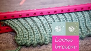 Loom brei zigzag steek  DIY  knutselen [upl. by Alys558]