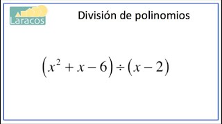 Division de polinomios ejemplo 1 [upl. by Bergmann]