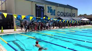 Adrian 1112 Boys 100yd Individual Medley  Newark Bluefins  Newark 2024629 [upl. by Ataynik912]