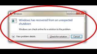 windows has recovered from an unexpected shutdown  blue screen [upl. by Nodnek]