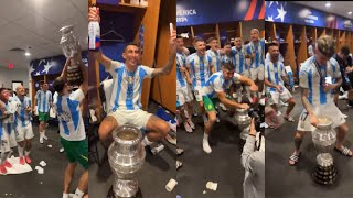 Así FESTEJARON los JUGADORES ARGENTINOS la COPA AMÉRICA 2024 [upl. by Chasse]