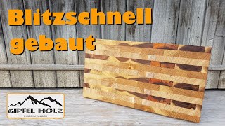 Schneidbrett selber bauen  Hirnholzbrett  Kopfholzbrett [upl. by Veator434]