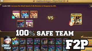 Punishers Crypt Abyss Hard Beginner Team F2P  Summoners War [upl. by Riehl]