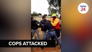 WATCH  Gauteng cops attacked while patrolling Edenpark [upl. by Ulund]