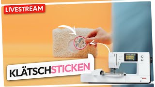 🔴🧵 103 Klätsch – Klett Patches mit der Stickmaschine sticken [upl. by Israeli]