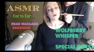 ▒•¡BANG•▒★Head massage amp Face brushing Multilayered 1080p SPECIAL GUEST ear to ear ASMR [upl. by Akirehs716]