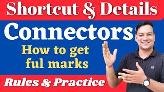 Connectors English Grammar  Connectors  Connectors for SSC HSC  Shortcut and Details Rules [upl. by Procora215]