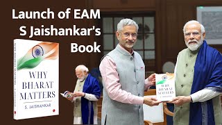 LIVE Launch of EAM S Jaishankars book quotWhy Bharat Mattersquot [upl. by Eilsek]