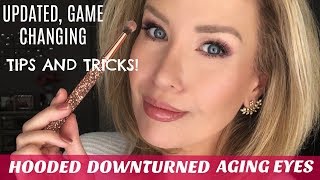 HOODED DOWNTURNED OR AGING EYES NEW TECHNIQUE MOST YOUTUBERS DONT SHOW [upl. by Colleen]