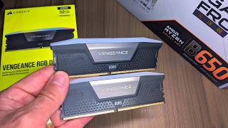 Unboxing RAM DDR5 CORSAIR vengeance RGB 2x16GB 6000MHz CL36 [upl. by Urbanna]