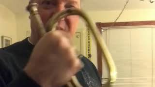 Bugle Call Reveille on a vintage C US Army Officer’s Bugle [upl. by Roswell542]