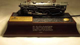 Vintage Lionel Train Lamp Hudson 700E  Animated with Sound [upl. by Neillij]