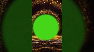 Golden Particles Green Screen Frame chromakey greenscreen golden particles [upl. by Aicemed]