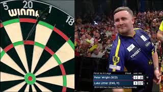 FINAL  Peter Wright vs Luke Littler  German Darts Championship 2024 [upl. by Cargian]