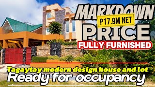 EXTV011 Tagaytay house and lot modern design fully furnished  retirement home  resthouse [upl. by Angus]