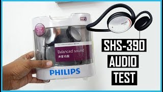 PHILIPS SHS390 HEADPHONES UNBOXING amp SOUND TEST [upl. by Coulombe]