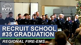 Regional Fire and EMS Recruit School 35 Graduation Recap [upl. by Durwin]