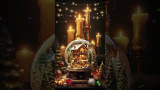 Candlelight Christmas cabin crystal ball [upl. by Annawit]