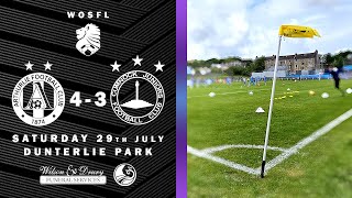 Arthurlie 43 Cumnock Juniors  WOSFL Premier Division  290723 [upl. by Eisoj]