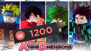 HOW TO AFK RAID TOKENS 1000 A NIGHT ANIME DIMENSIONS [upl. by Calandra]