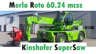 2018 Merlo Roto 6024 mcss with Kinshofer SuperSaw [upl. by Liew]