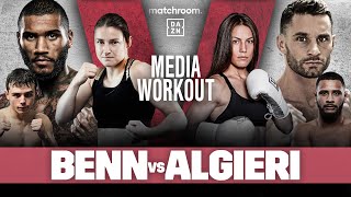 Conor Benn vs Chris Algieri Katie Taylor vs Sharipova Media Workout [upl. by Suirauqed]