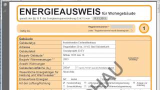 Erstellung von Energieausweisen nach EnEV 2014 [upl. by Burdelle]