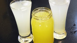 लिंबू सरबत सिरप  Limbu Sarbat Syrup  Lemon Squash Recipe  SummerDrink  MadhurasRecipe [upl. by Anes43]