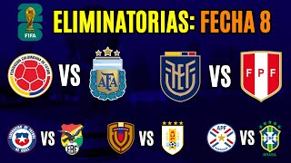 FECHA 8 Eliminatorias 2026 ¿Quiénes son los FAVORITOS para ganar [upl. by Nwahsor]