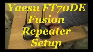 FT70DR Fusion repeater setup [upl. by Lorsung]