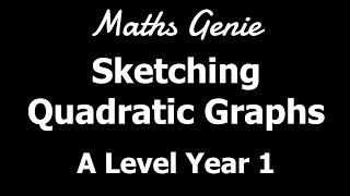 Sketching Quadratic Graphs [upl. by Semele]