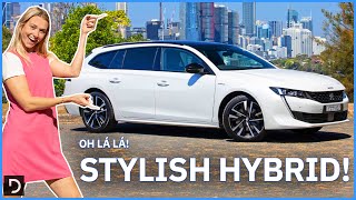 Peugeot 508 2023 Hybrid Sleek Stylish And Your Next Family Car  Drivecomau [upl. by Low200]