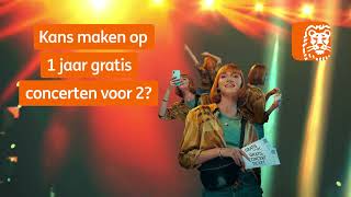 Kans maken op 1 jaar gratis concerten voor 2 [upl. by Lrigybab830]