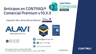 Anticipos en CONTPAQi Comercial Premium v10xx [upl. by Nissy]