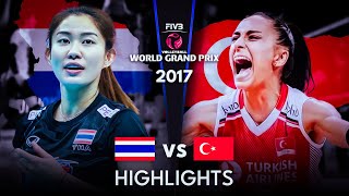 LEGENDARY MATCH  THAILAND vs TURKIYE  Womens Volleyball World Grand Prix 2017 [upl. by Mohun444]