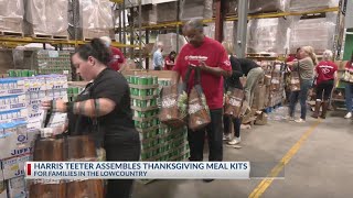 Harris Teeter assembles Thanksgiving Meal kits for Lowcountry families [upl. by Enialed]