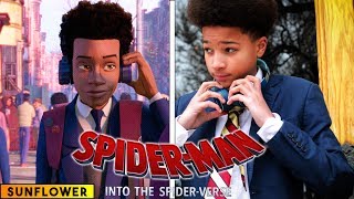 Sunflower  Spiderman Into the Spider Verse  in real life [upl. by Maureene519]