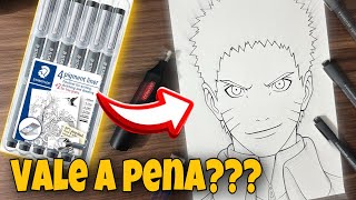 Testei A caneta Nanquim Staedtler O Que Achei Review Completo [upl. by Orazio415]