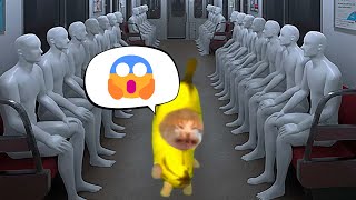 Banana Cat Entered a Strange Subway😹🍌FULL EPISODE [upl. by Dennard]