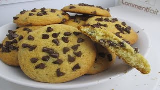 Comment faire des cookies Americains aux pépites de chocolat facilement [upl. by Ruiz]