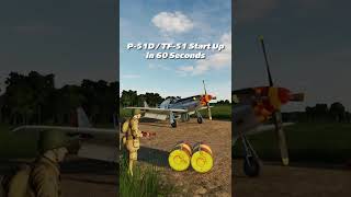 DCS P51D Start Up Tutorial in Less than 60 Seconds shorts [upl. by Eidnam]